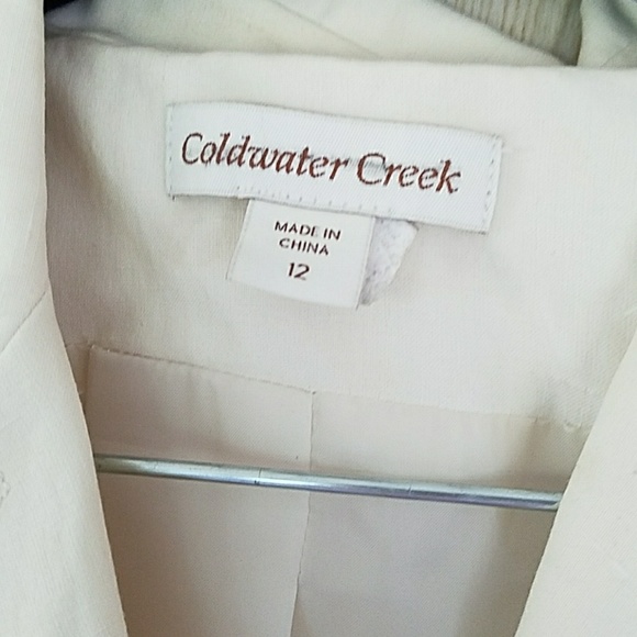 Blazer Coldwater Creek size 12 Ivory - Picture 2 of 2